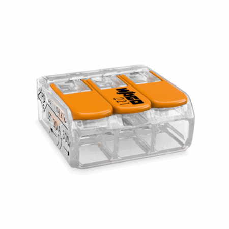 Stezaljka bezvijčana sa polugom 2x0,08-2,5/0,08-4 mm² In=32A art.221-412, Wago - 2385015