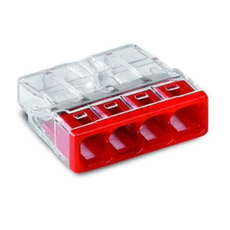 Stezaljka bezvijčana providna 4x0,5-2,5 mm² In=24A art.2273-204, Wago - 2385060