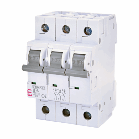 Automatski osigurač ETIMAT 6 10A B 3p 6kA art.2115514, ETI - 2927040