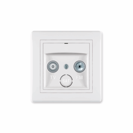 Utičnica antenska TV/FM prolazna P/Ž prestige art.612P.000, Aling Conel - 3101280