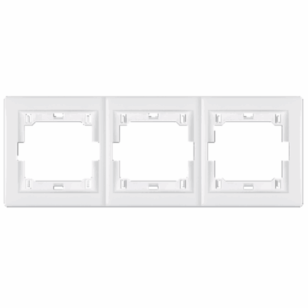 Okvir prestige trostruki horizontalni bijeli art.6703.0, Aling Conel - 3101590