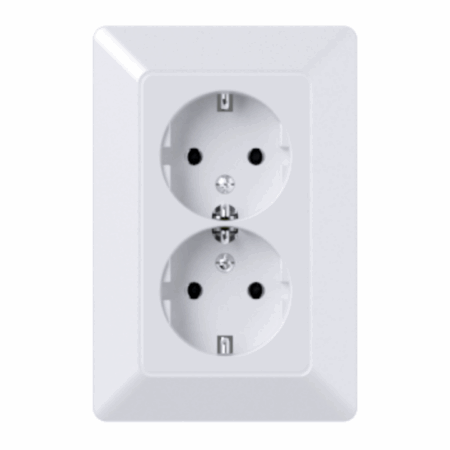 Utičnica dupla dvopolna P/Ž kompletna mikro 616516, EM - 3107475