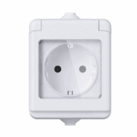 Utičnica dvopolna OG PVC fluid bij.16325, EM - 3137160