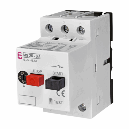Motorna zaštitna sklopka MS25-0,40 (0,25-0,4A) art.4600030, ETI - 4507740
