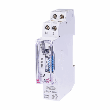 Vremenska sklopka analogna elektromehanička APC-DR1 sa baterijom art.2472002, ETI - 4521025