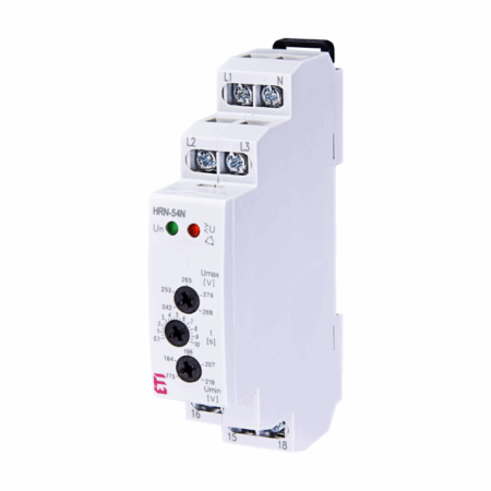 Relej za nadzor pod/nad napona, simetrije i ispada faze i nule HRN-54N art.2471412, Eti - 4529040
