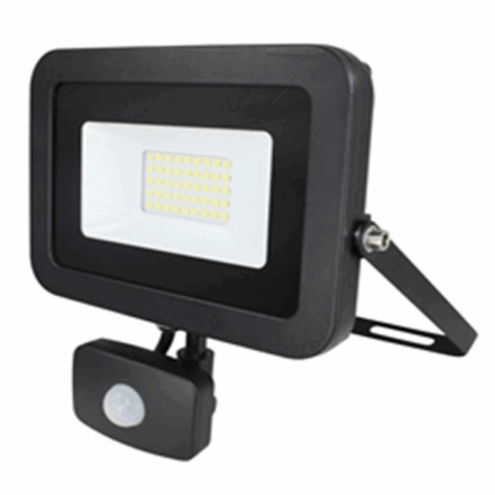 Reflektor LED sa senzorom 10W SMD IP65 crni art.307-215, Commel - 8301330