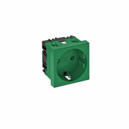 Utičnica 1-struka 0° 250V 10/16A zelena STD-D0 MZGN1 art.6120012, Obo Bettermann - 8771006