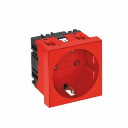 Utičnica 1-struka 0° 250V 10/16A crvena STD-D0 SRO1 art.6120014, Obo Bettermann - 8771008